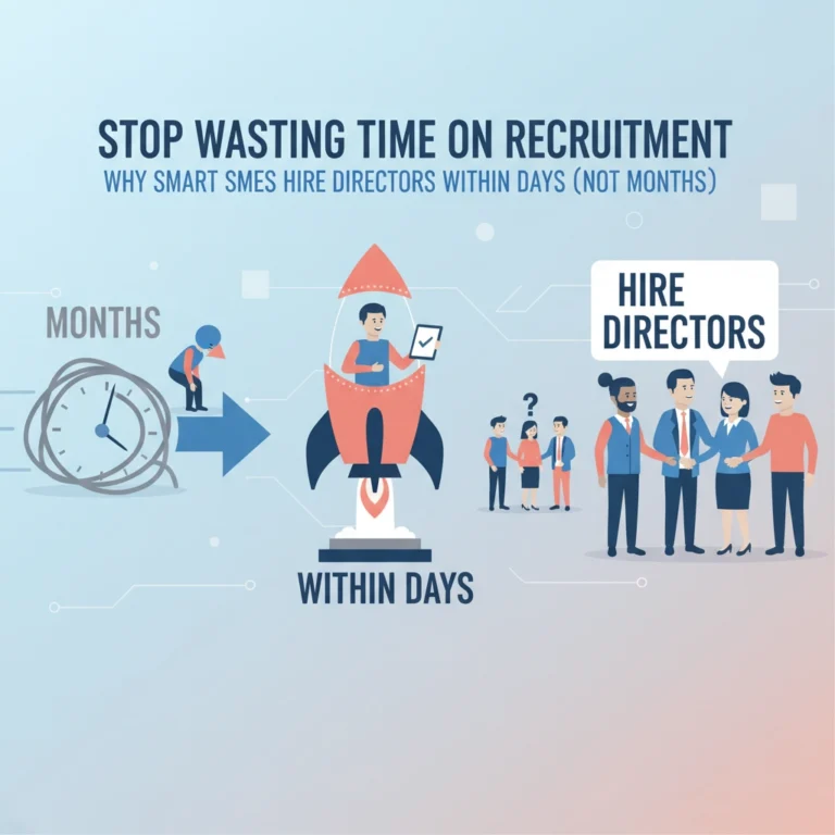 Stop Wasting Time on Recruitment: Why Smart SMEs Hire Directors Within Days (Not Months)