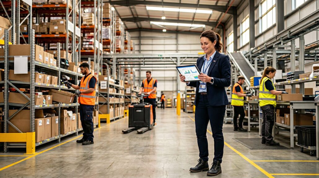 Fractional COO leading an operations review in a UK business facility