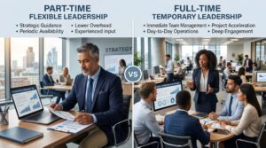 Comparison of fractional and interim IT director roles for UK businesses